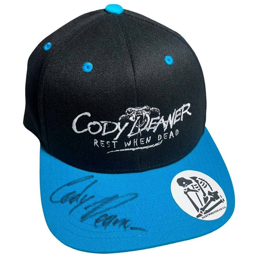 Autographed Cody Deaner "Rest When Dead" Snapback Hat - TNA Wrestling